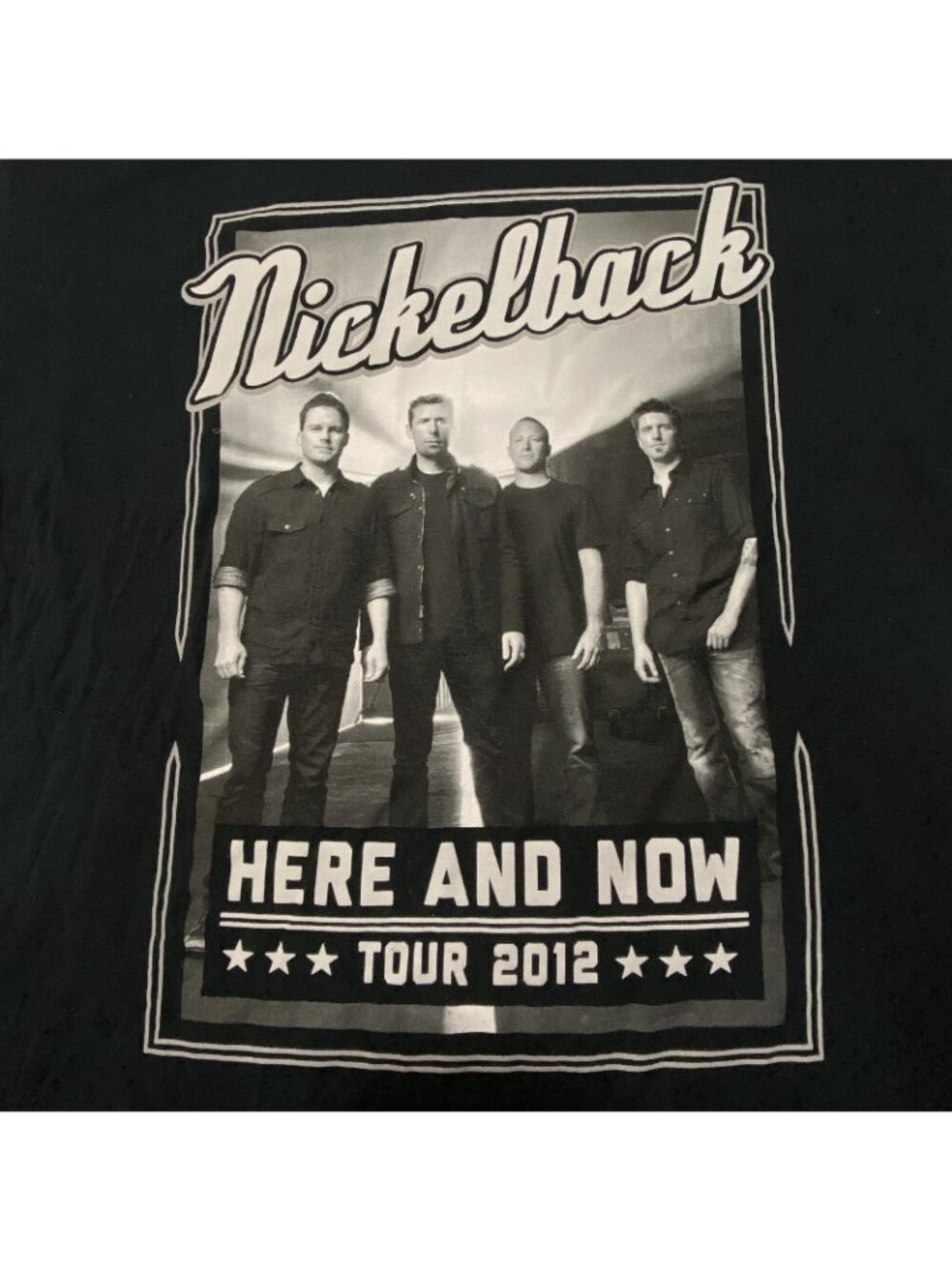 Nickelback T-Shirt Men's Black XL 100% Cotton Band Tour Gildan Graphic Tee - Picture 2 of 7